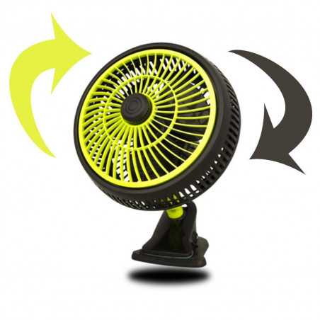 Ventilateur Oscillant à pince - Diam 25cm - Puissance 20W