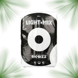 Sac de terreau Light-Mix 50L - Terre pour la culture en intérieur sous lampes horticoles LEDs - Biobizz