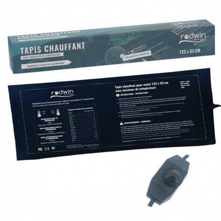 Tapis Chauffant - Rodwin - 105W - 120x53cm - Variateur de température  - 1