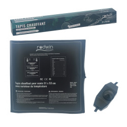 Tapis Chauffant - Rodwin - 40W - 51x53cm - Variateur de température  - 1