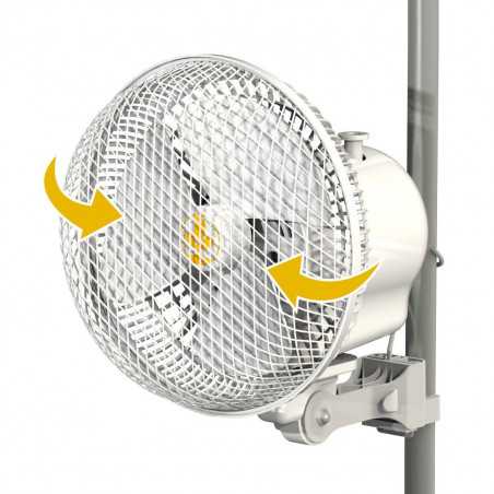 Oscillating Clamp Fan - Monkey Fan - Secret Jardin - 2 Speeds - 20W 21CM Secret Jardin - 2