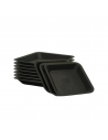 Soucoupe carré noire - 36,5 x 36,5cm - 20L