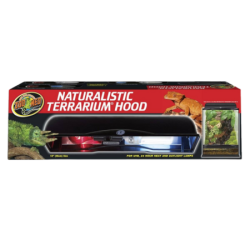 Rampe d'éclairage double pour ampoules fluocompactes ou bulbes - NATURALISTIC TERRARIUM HOOD - 45 cm - ZOOMED