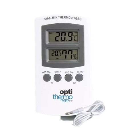 Hydro Digitale Premium Thermometer - Optithermo Temperatuur en Vochtigheid Buitensonde