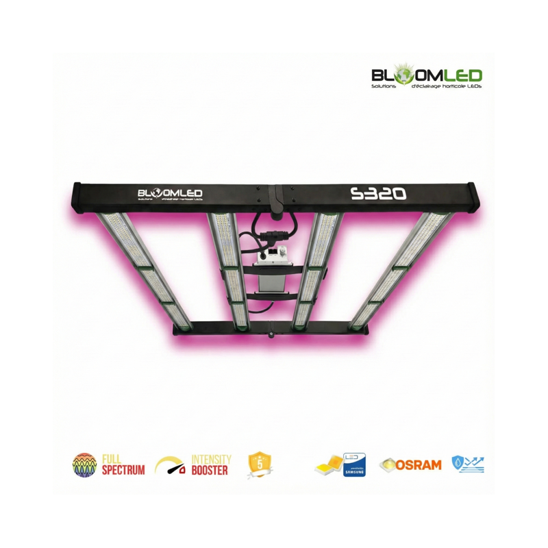 SpectraWILD S320 - Barres horticoles LEDs Full Spectrum - 320W - 80x80 - Samsung