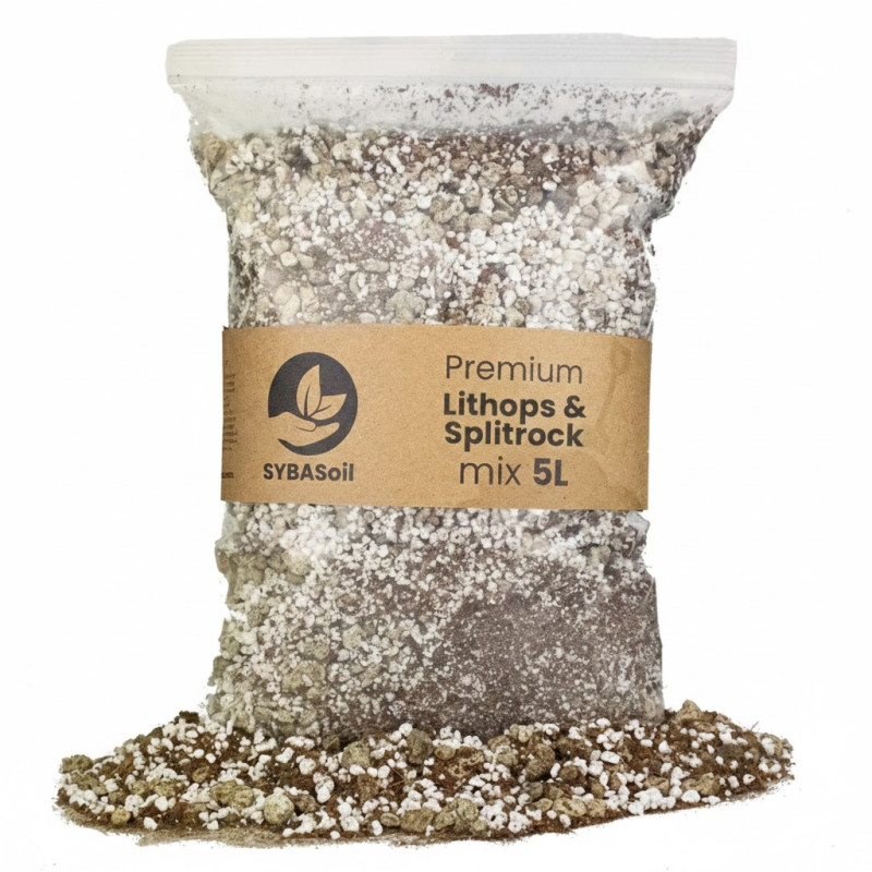 Lithops & Splitrock Mix - Premium Soil Mix 5L - Substrat SYBASoil