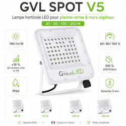 Spot LED V5 pour terrariums et murs végétaux | TerraLED
