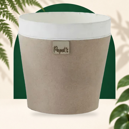 Garance Taupe Plant Pot Cover Ø18 Papot's