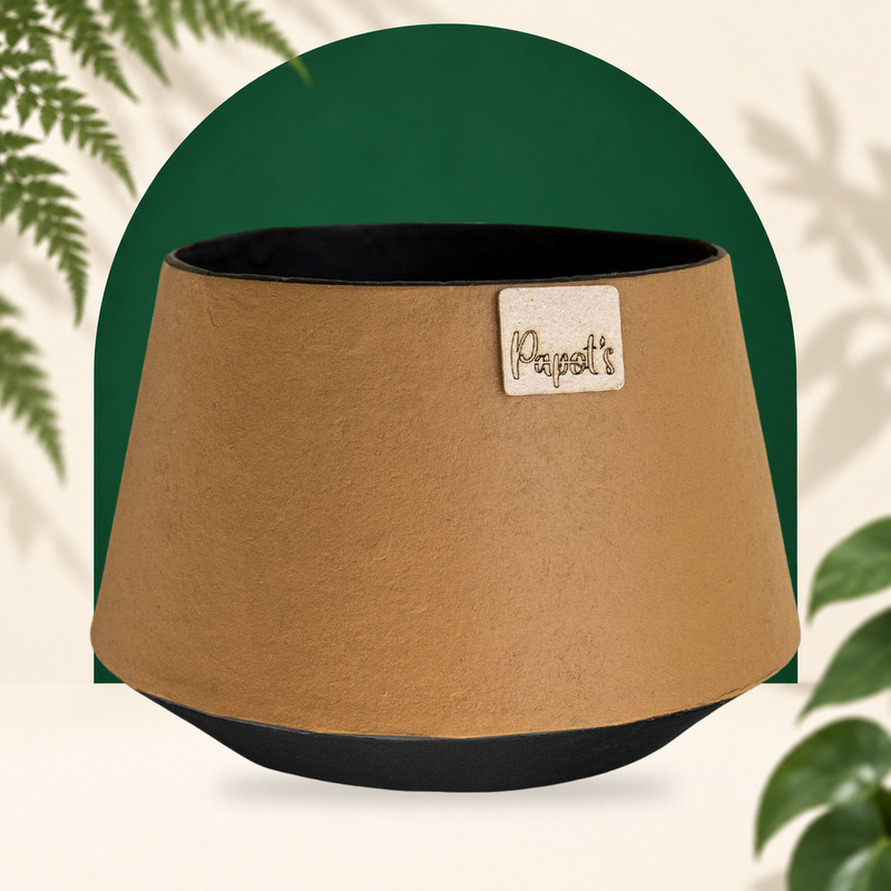 Sabana Ochre Planter Ø14 cm Papot's