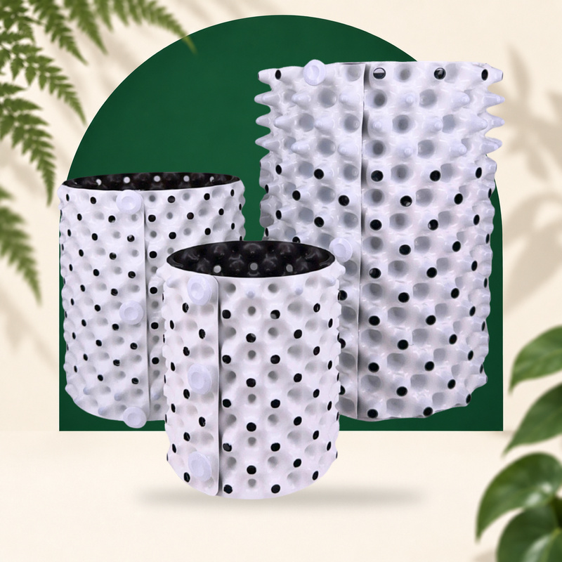Roots POT Lufttopf - Innovativer, atmungsaktiver weißer Pflanztopf