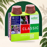 Set van 18 biologisch afbreekbare potten - 8 cm in blister
