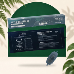 Tapis Chauffant - Rodwin - 105W - 120x53cm - Variateur de température  - 1