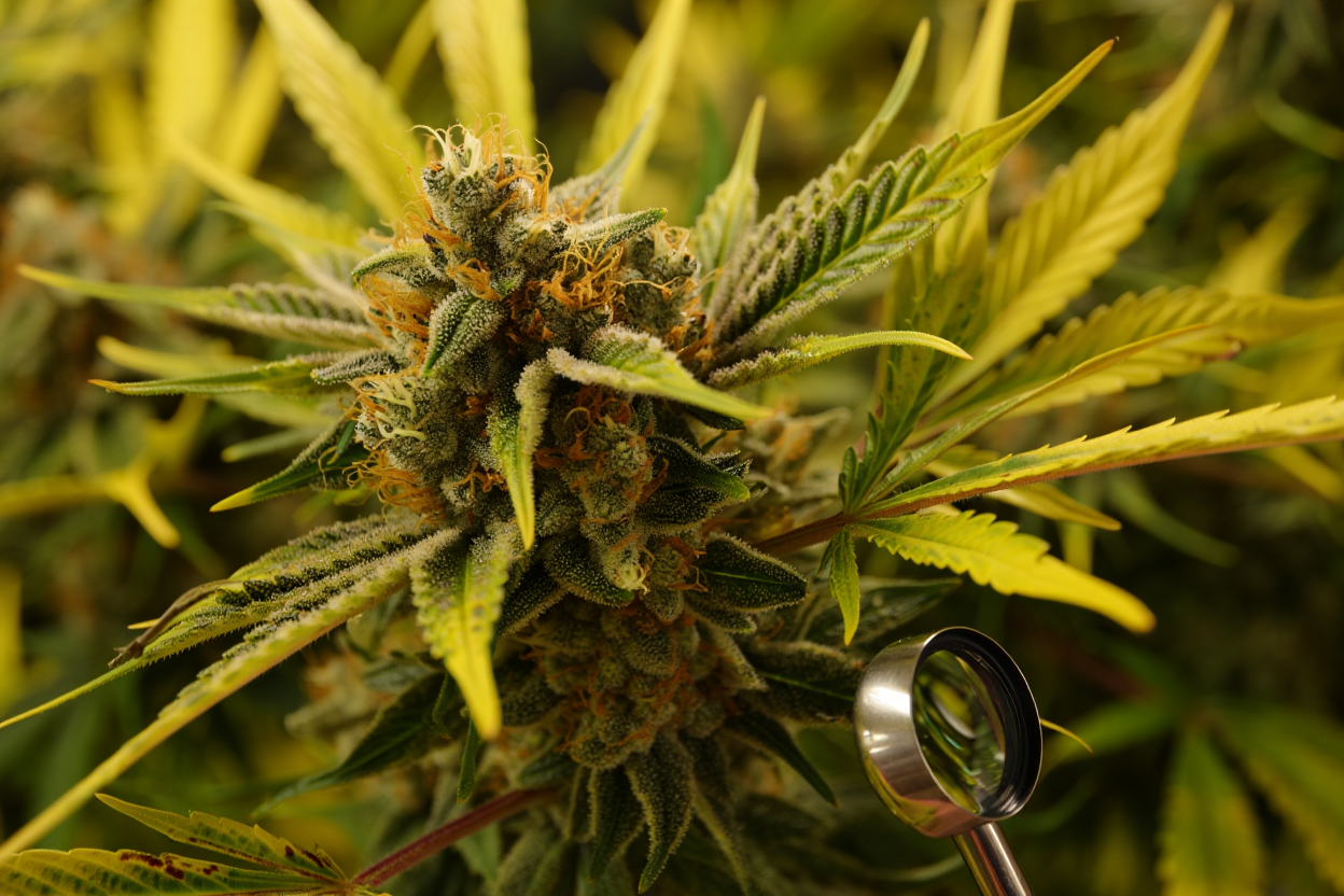 Observation des trichomes et pistils pour déterminer la fin de floraison du cannabis