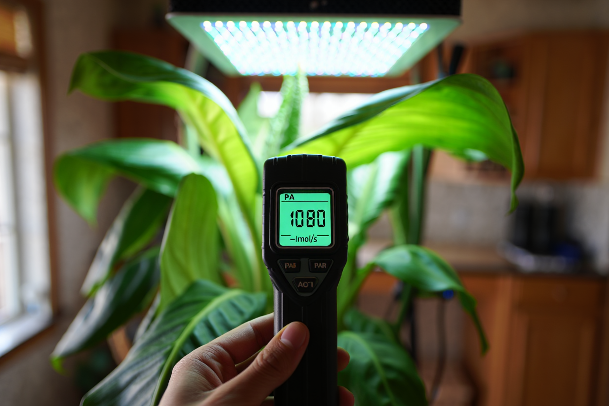 Mesure PAR pour plantes d'intérieur