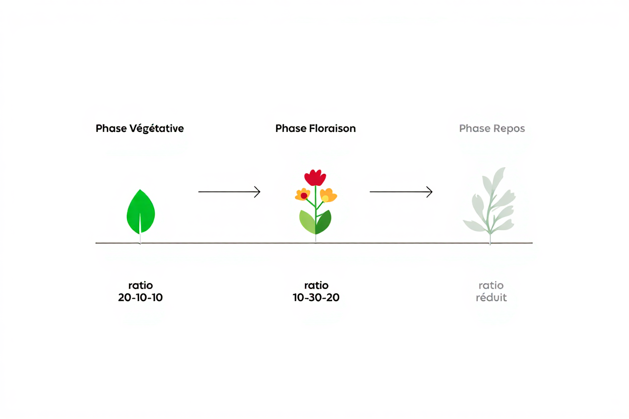 Ratios NPK par phase de croissance