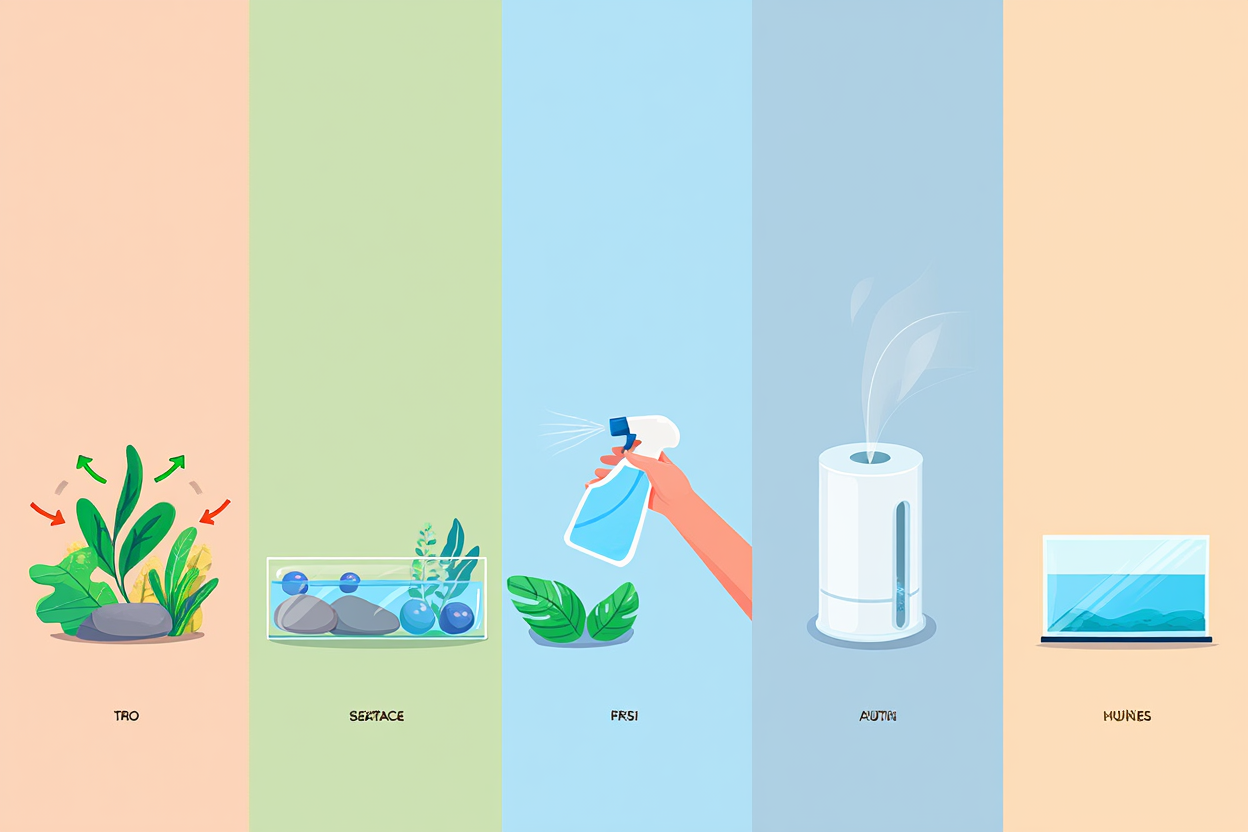 Cinq méthodes pour augmenter l'humidité des plantes