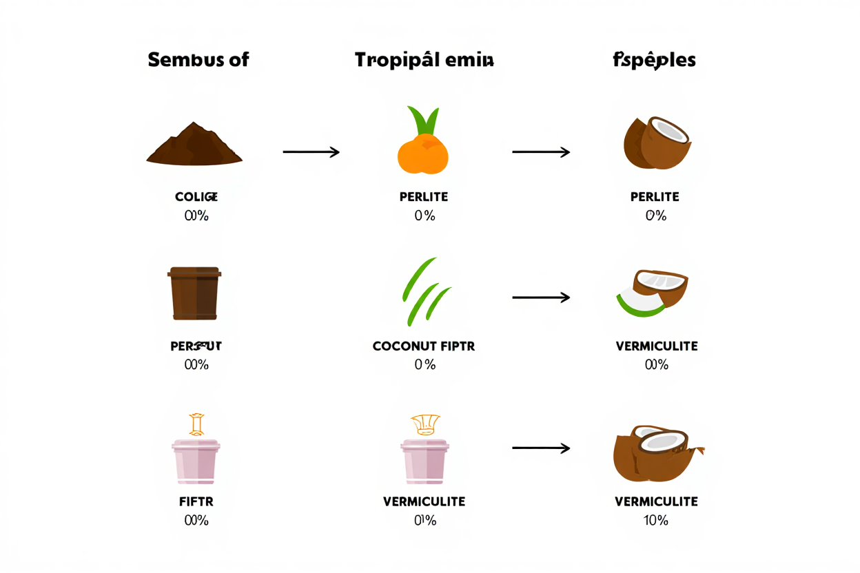 Processus de préparation des mélanges tropicaux