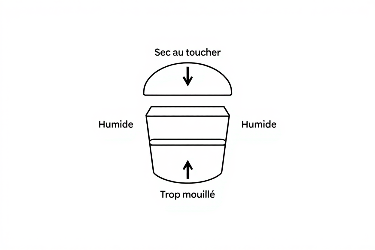 Test d'humidité du substrat