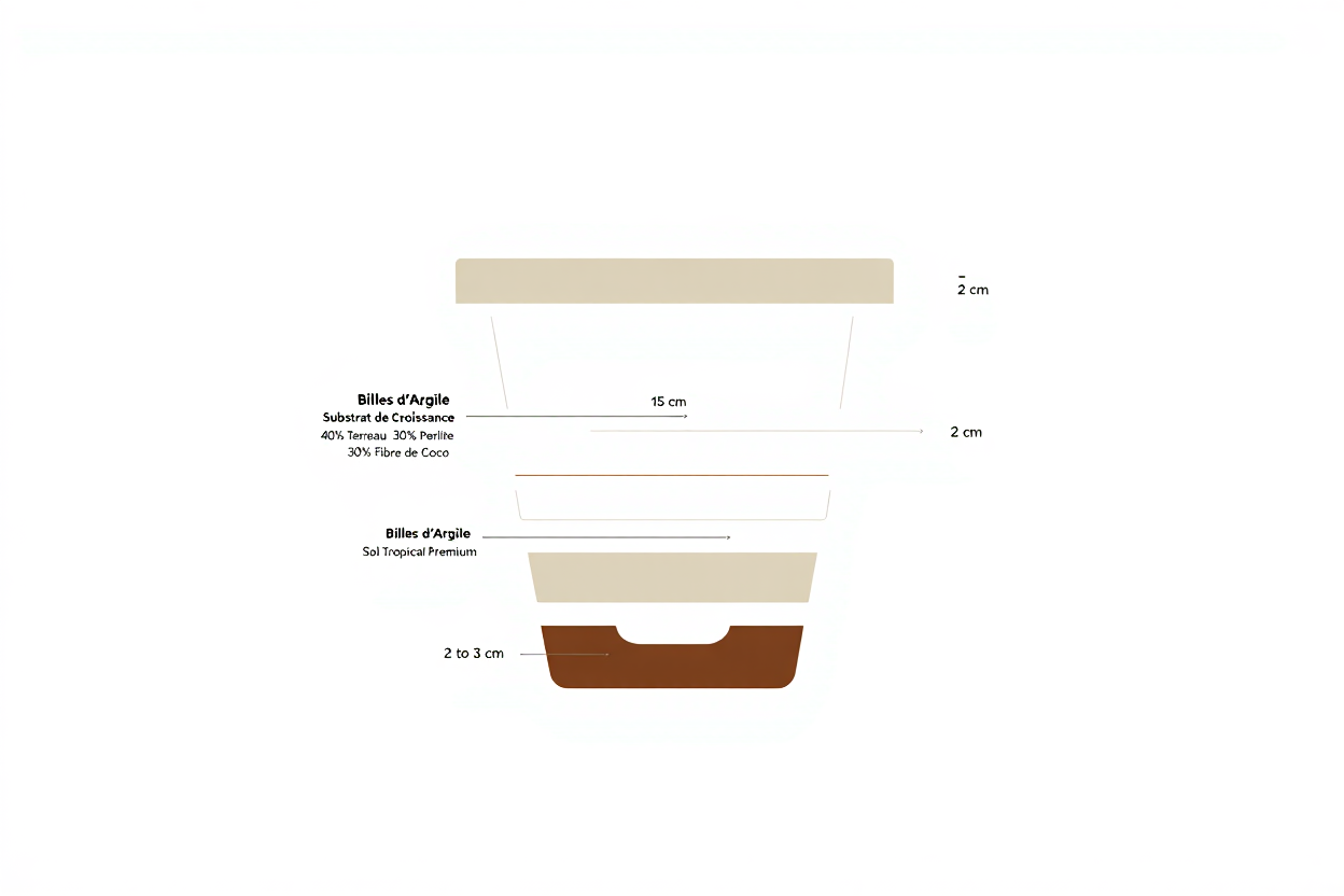 Composition optimale du pot pour plantes tropicales
