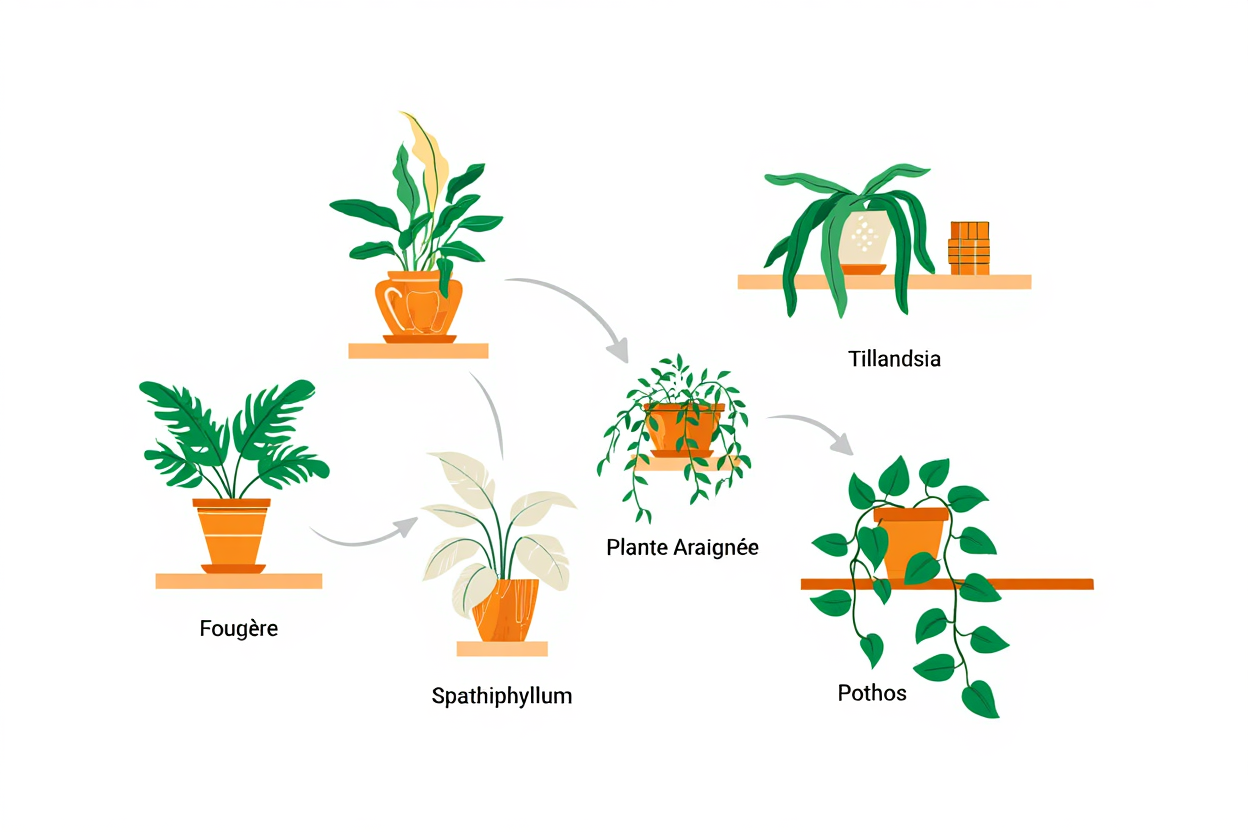 Plantes absorbant l'humidité