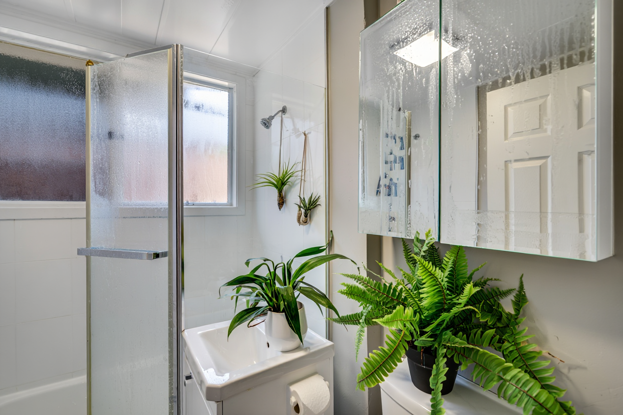 Placement plantes salle de bain