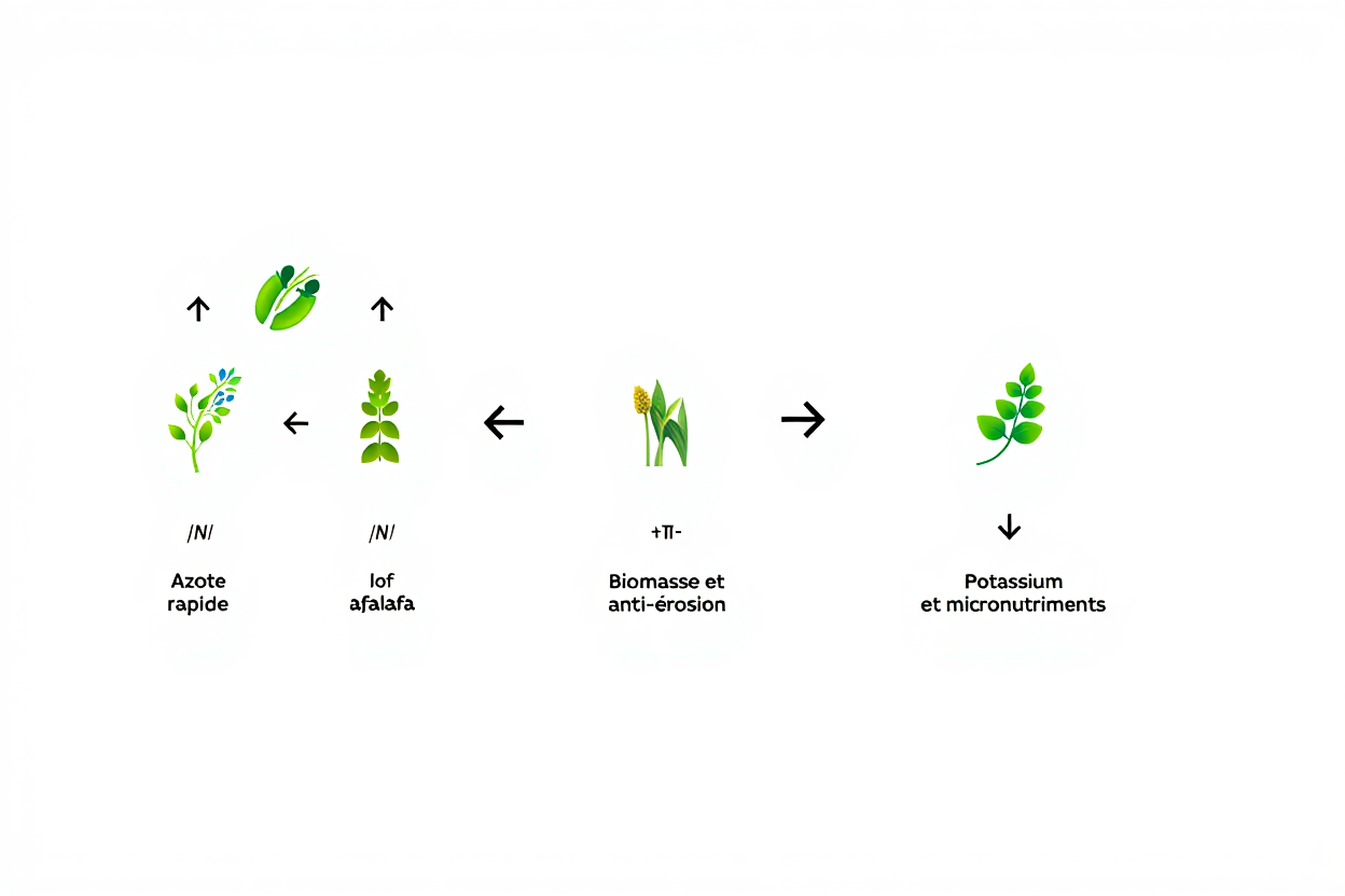 Comparaison des engrais verts tropicaux par usage