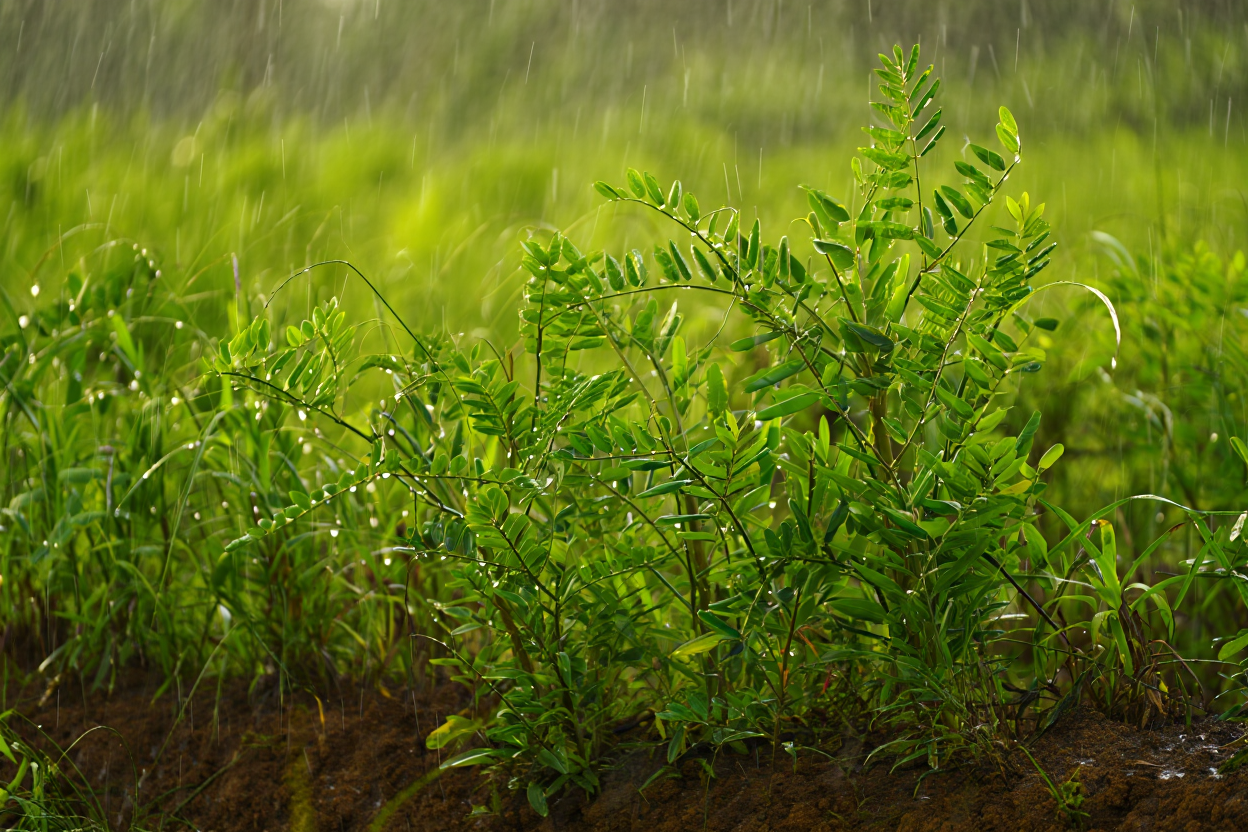 Croissance de l'engrais vert en saison tropicale