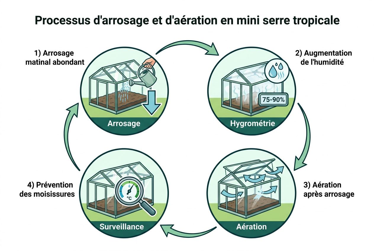 Cycle d'entretien mini serre